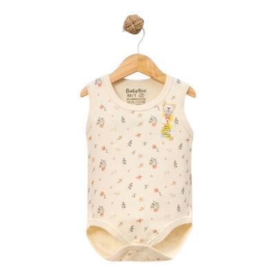 DİJİTAL KUSLU CİCEK DESENLİ KUCUK ASKİLİ BADİ