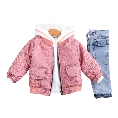 DONİNO DİJİTAL BASKILI KAPİTONE KIZ MONT