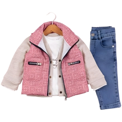 DONİNO DİJİTAL BASKILI KIZ YELEK