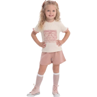 DONİNO FİYONK SÜSLEMELİ KIZ 2 Lİ TAKIM