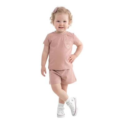 DONİNO KALPLİ CEPLİ KIZ TAKIM