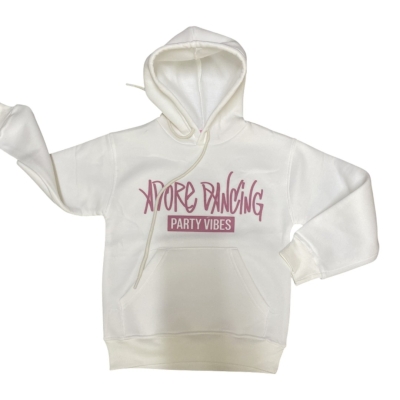 DORE BASKI KIZ KAPŞONLU SWEAT