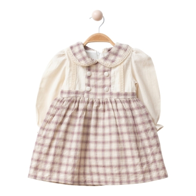 EKOSE BEBE YAKALI ELBİSE