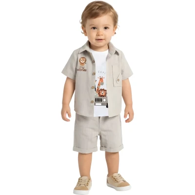 ERKEK ASLAN NAKIŞ GÖMLEKLİ 3\'LÜ TAKIM