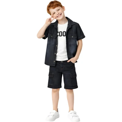 ERKEK YAZLIK GÖMLEK ÜÇLÜ TAKIM