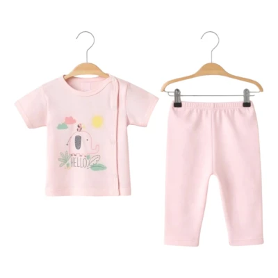 FİL BASKILI UNİSEX KISA KOLLU ZIBIN TAKIMI