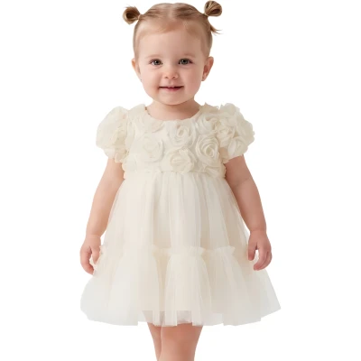 FIRFIR ETEKLİ BEBE ELBİSE
