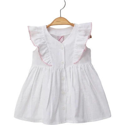 FIRFIRLI OYALI PAMUK ETAMİN ELBİSE