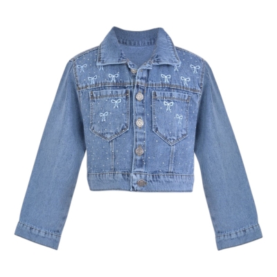 FİYONK TAŞLI PAMUKLU CROP CEKET