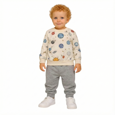 GEZEGEN BASKILI 2 İPLİK TAKIM