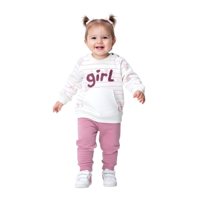 GİRL NAKIŞLI İKİ İP KIZ TAKIM