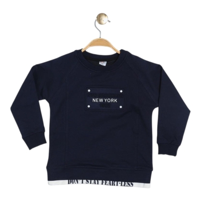 GOFRE BASKILI SWEATSHİRT
