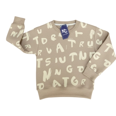 HARF BASKI ERKEK SWEAT