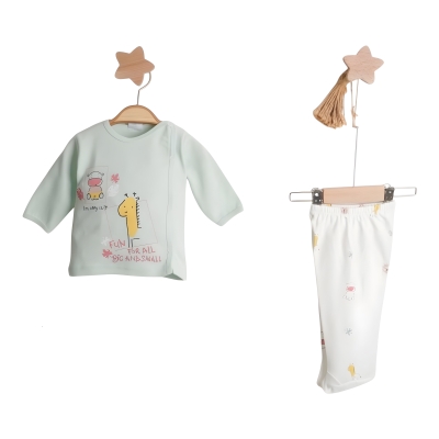 HİPPO BASKILI UNİSEX PATİKLİ ZIBIN TAKIMI