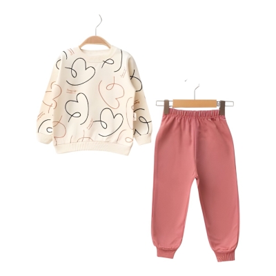 İKİ İP SWEET KALPLİ KIZ TAKIM