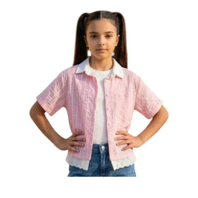 İKİLİ KIZ FİSTOLU GÖMLEK