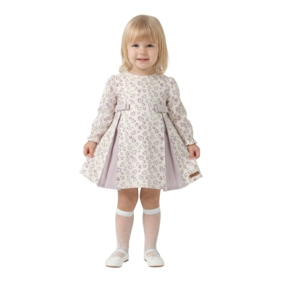 KALP DESENLİ AYLIK ELBİSE