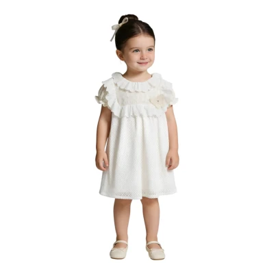 KELEBEKLİ DANTELLİ ELBİSE
