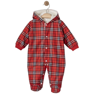 KIRMIZI KARE DESENLİ VERSOF ASTARLI TULUM