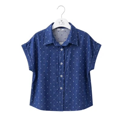 KIZ ÇOCUK DENİM GÖMLEK