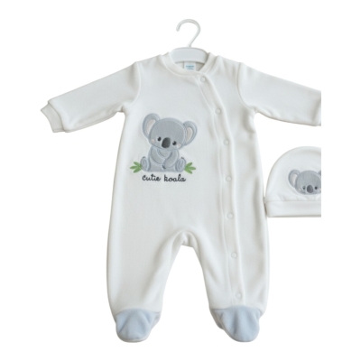 KOALA NAKIŞLI KADİFE TULUM