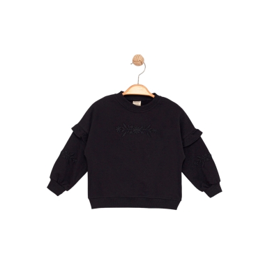 KOLU NAKIŞLI FIRFIRLI SWEAT