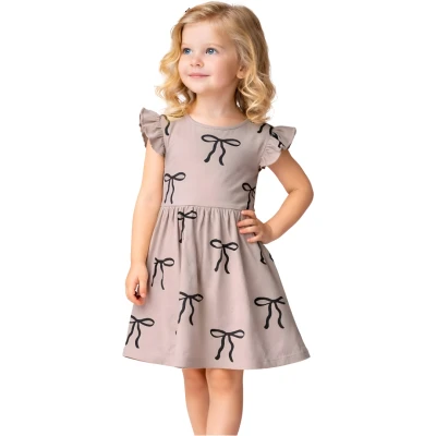 KURDALE BASKILI ELBİSE 2-5 YAŞ