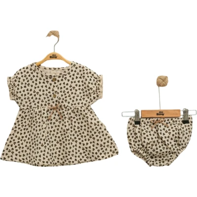 LEOPAR MÜSLİN TUNİK KİLOT TAKIM