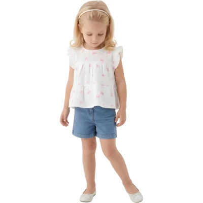 MÜSLÜM BLUZ KOT ŞORT KIZ TAKIM