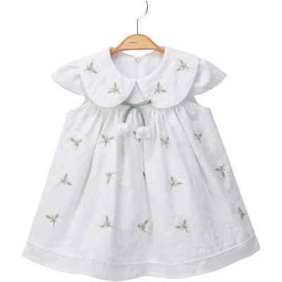 NAKIŞLI YAKALI ELBİSE