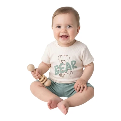 RAPORLU İNTERLOK AYLIK BEAR BASKILI ERKEK TAKIM