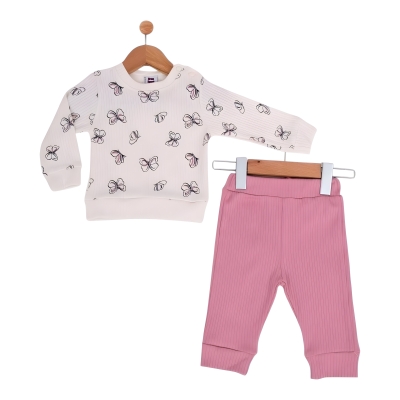 RAPORLU KELEBEKLİ KIZ TAKIM