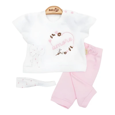 SAÇ BANTLI KALPLİ 2,Lİ SWEAT TKM