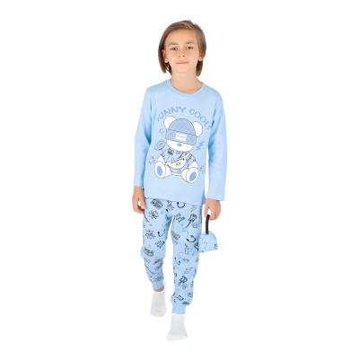 ŞAPKALI AYICIK 4LÜ SERİ PIJAMA TAKIM