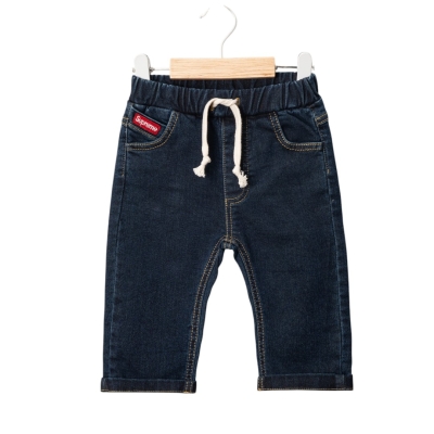 SUPREME DERİ ETİKETLİ KOT PANTOLON