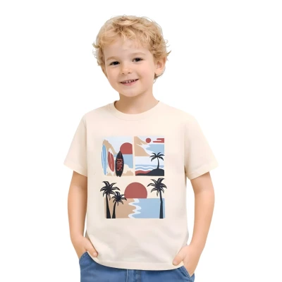 SURF TAHTASI APLİKELİ TİŞÖRT