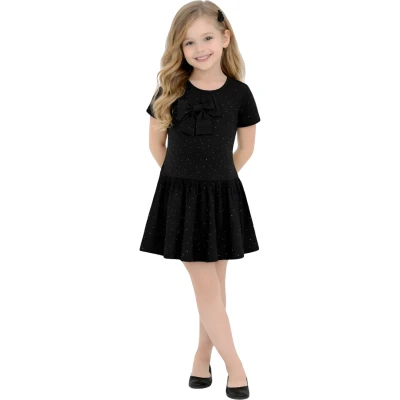 TAŞLI FİYONK RAPORLU ELBİSE