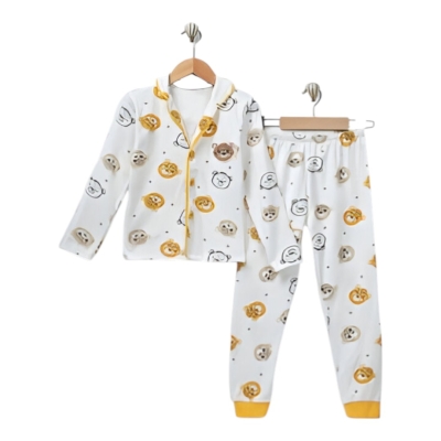 TİGER SÜZENELİ YAKALI PİJAMA TAKIM