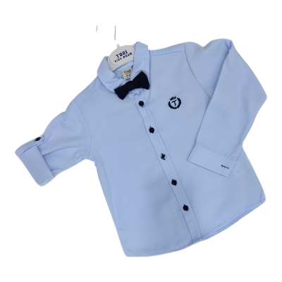 TOGİ.5-8 YAŞ NAKIŞLI OXFORD GÖMLEK