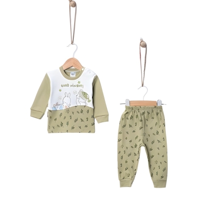 YAPRAK BASKI PENYE PİJAMA TAKIMI