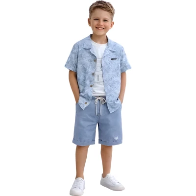 YAPRAK DESENLİ ÜÇLÜ TAKIM