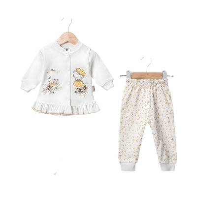 YILDIZLI ÖAÇIK KIZ PİJAMA TAKIMI