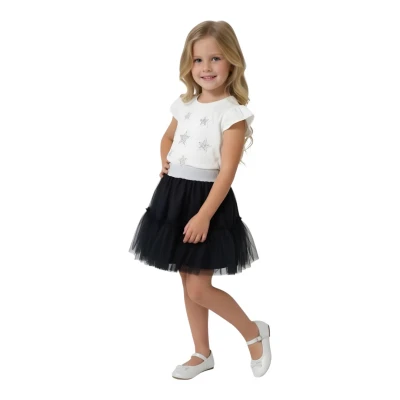 YILDIZLI TÜL ETEK 2Lİ TAKIM