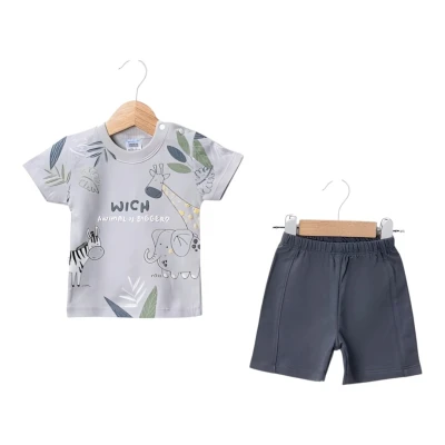 ZEBRALI ŞORTLU İKİLİ TAKIM