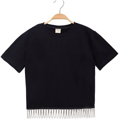 ZİNCİR AKSESUARLI TİŞÖRT